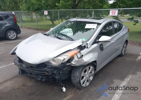 2012 Hyundai Elantra Limited (Ulsan Plant) from USA, damaged, VIN KMHDH4AE5CU338336